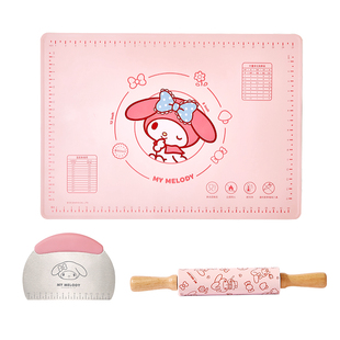 hellokitty硅胶揉面垫食品级家用擀面杖切面刀和面案板加厚防滑