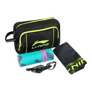 李宁干湿分离游泳包男女同款小号便携手提运动健身收纳袋防水泳包