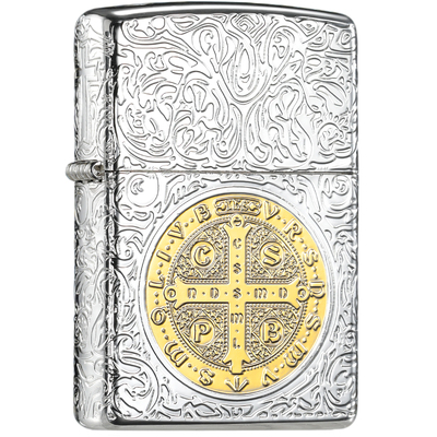 zippo打火机金银双色康斯坦丁牧师煤油防风送男友正品礼物外壳