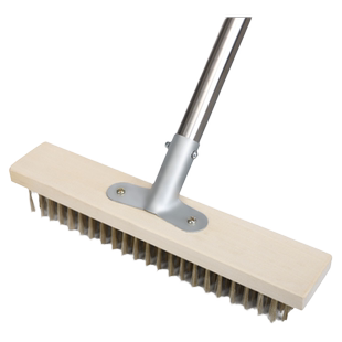 刷地刷子长柄硬毛不锈钢刷子水泥地青苔庭院清洁户外洗地钢丝地刷