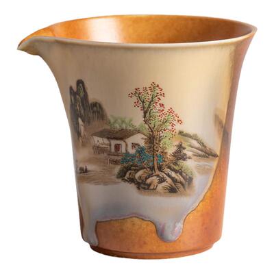 柴烧公道杯家用耐高温陶瓷