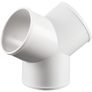 T型Y型三通排气管ABS油烟机浴霸排风管通风管pvc丫型接头100/150