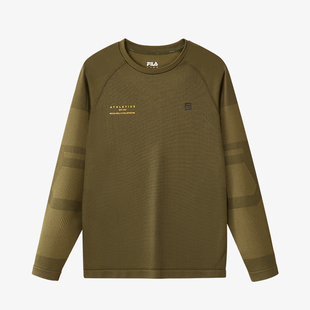 FILA斐乐儿童童装舒适毛衣春秋季新款中大童男童运动衫针织长袖