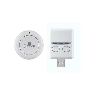 USB无线遥控门铃 免布线即插即用门铃紧急呼叫器家用无线音乐门铃
