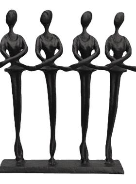 北欧创意跳舞人家居桌面饰品摆件