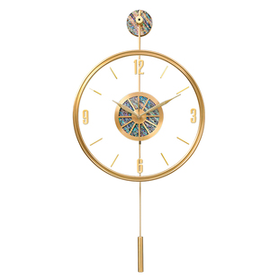 高端石英钟表简约高级感表客厅挂钟2025新款轻奢大气时钟挂墙静音