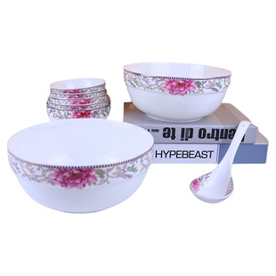 【皇家花园】天顺陶瓷轻奢网红乔迁餐具2023新款碗碟套装家用组合