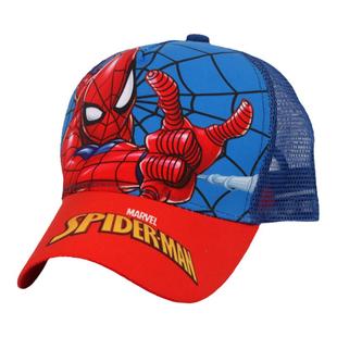 蜘蛛侠儿童帽子男童太阳帽男宝宝防晒帽夏凉帽男孩遮阳帽网眼薄款