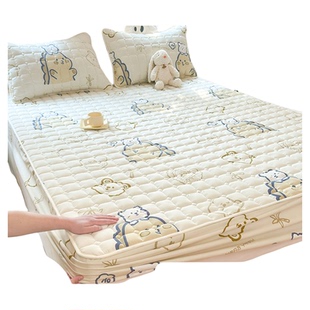 床笠罩2026新款四季通用床罩儿童单件床垫保护罩套隔脏全包床单