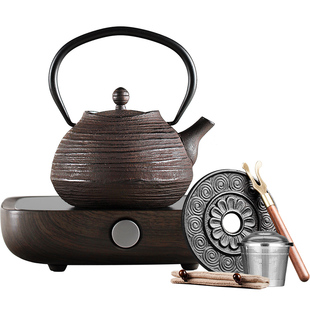 日本龙颜堂南部铁壶纯手工铸铁壶电陶炉煮茶器烧水泡茶专用泡茶壶