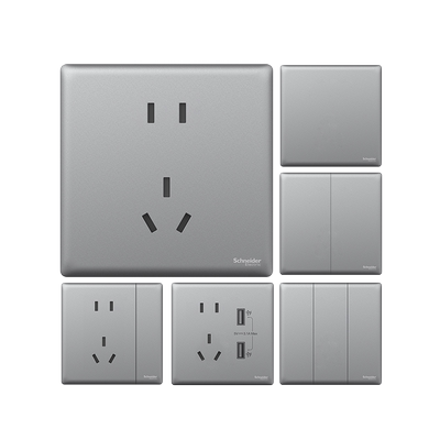 施耐德超薄系列开关插座面板