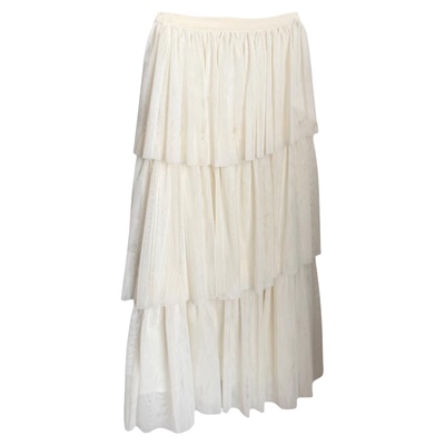 韩系温柔风松紧腰蛋糕裙女2026春