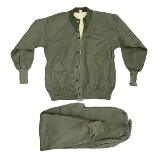 库存全新草绿绒衣裤女冬季老式绒衣裤套装抓绒保暖防寒户外