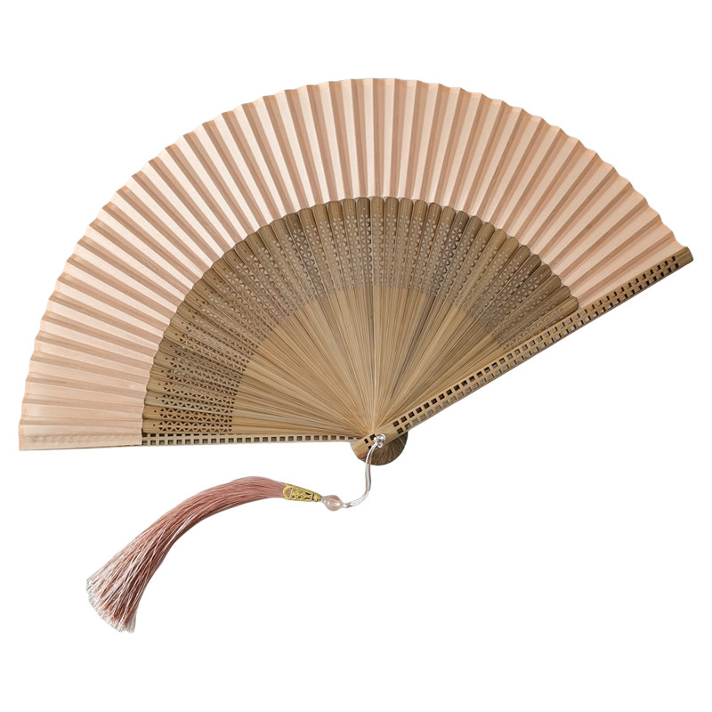 绢布竹扇古风折扇夏季扇子中国风