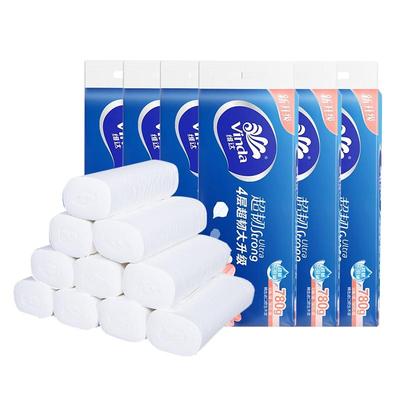 维达无芯卷纸4层超韧洁白大卷卫生纸厕手纸卷筒纸囤货装LU