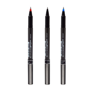 日本uni三菱进口UB-155中性笔0.7/0.5mm 耐水性直液式走珠笔UB-177 学生刷题笔商务办公签字水笔三菱官方店