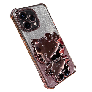 适用opporeno15c手机壳reno15c透明oppo保护硅胶套PMD110全包防摔软壳5g可爱女卡通新款opreno带支架c5g镜子