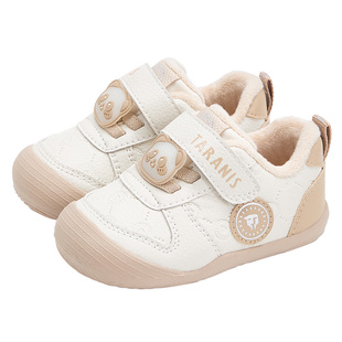 泰兰尼斯冬季新款步前鞋加绒保暖男宝宝婴幼儿女童宝宝鞋子赤足鞋