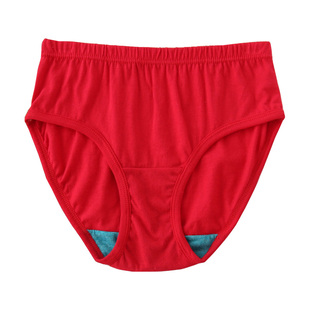 AB内衣本命年大红中老年妈妈女士高腰纯棉抗菌三角裤ab内裤2822女