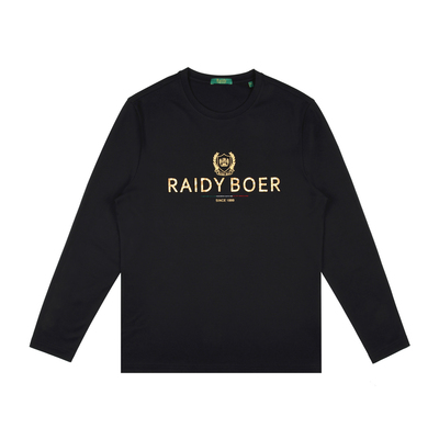 【刺绣+烫印】Raidy Boer/雷迪波尔2025年春男装字母长袖T恤6010