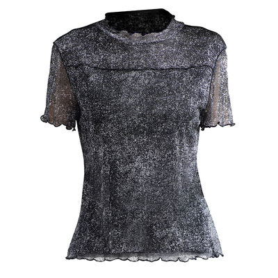 真丝气质印花双面100%桑蚕丝上衣