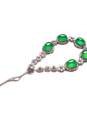 沛孚珠宝天然冰种玉髓帝王绿宝石