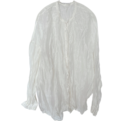 2026新款春夏褶皱薄款女衬衫洋气