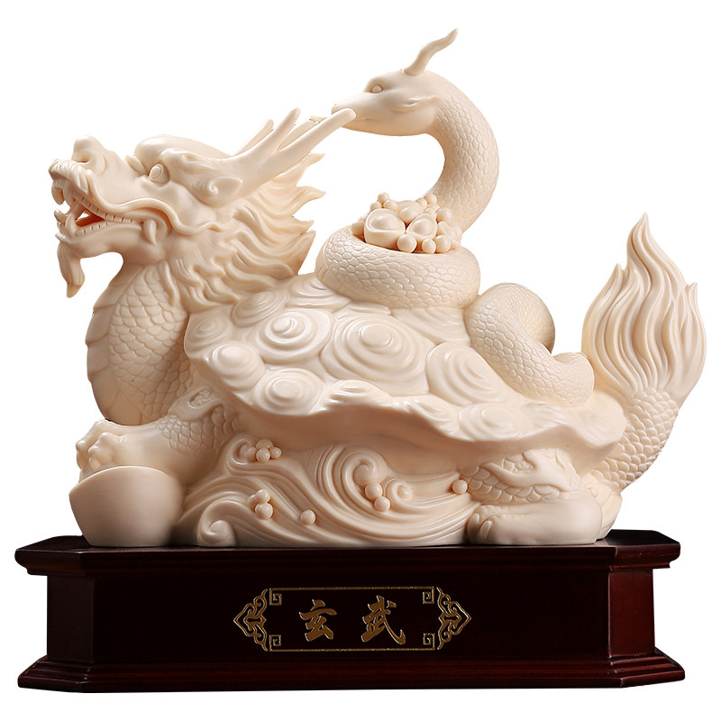 素茗中式陶瓷玄武神兽镇宅摆件