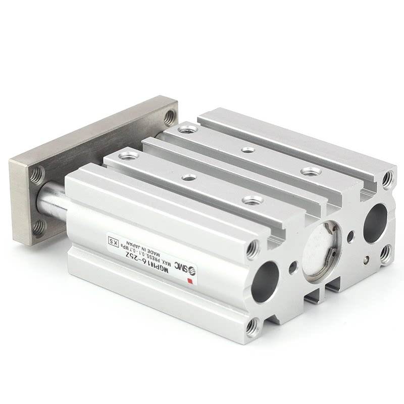 SMC带导杆三轴三杆气缸MGPL/MGPM12/16/20/25/32/40/50/63-10X20Z
