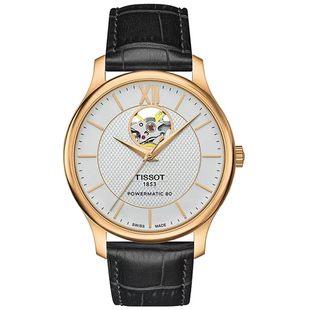 Tissot天梭官方瑞士俊雅系列自动机械机芯男款士腕表手表