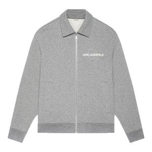 KARL LAGERFELD【商场同款】针织翻领拉链卫衣25秋冬新品老佛爷男