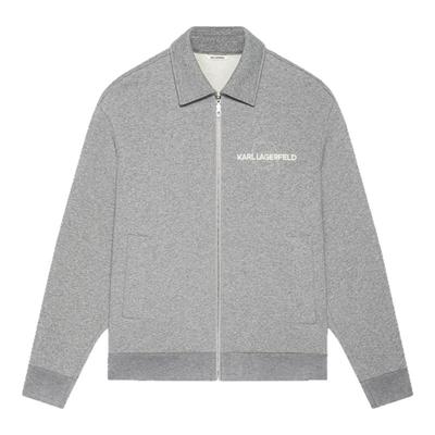 KARL LAGERFELD【商场同款】针织翻领拉链卫衣25秋冬新品老佛爷男