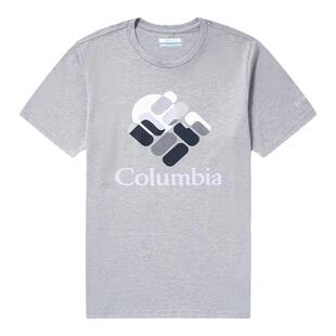 Columbia哥伦比亚短袖男款户外休闲运动纯棉透气T恤AJ0403