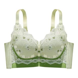 【星空杯薄】内衣女士薄款透气聚拢小胸上托收副乳防下垂蕾丝文胸