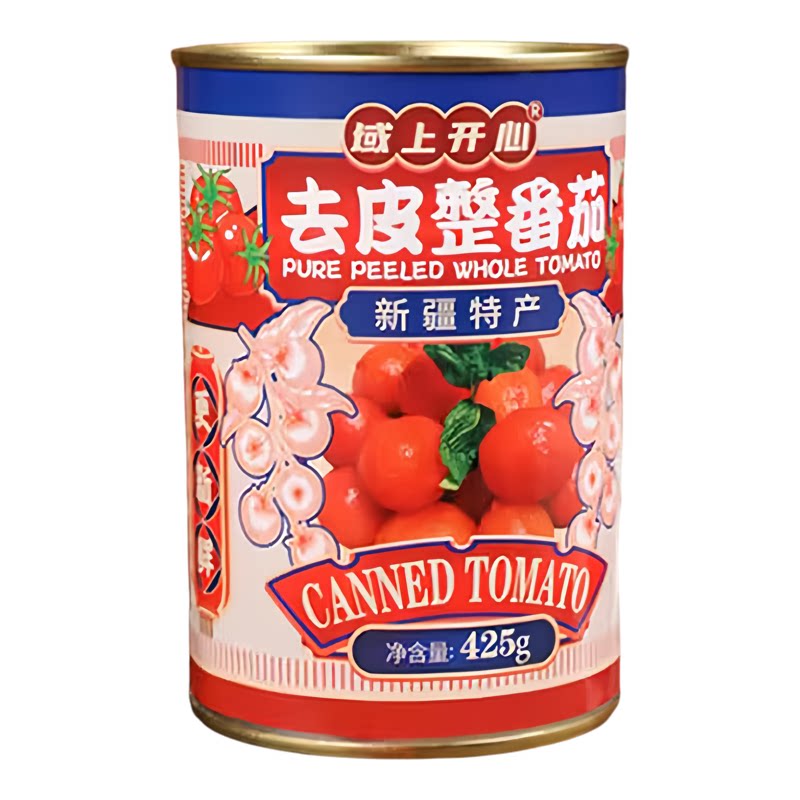 2025年新疆番茄丁番茄酱罐头