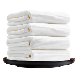 保洁抹布厨房专用擦碗布白色毛巾吸水布酒店盘子擦干布餐具打干布