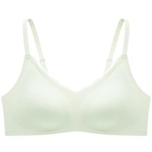 曼妮芬芒果杯无尺码内衣 薄杯大胸显小文胸舒适背心 20400411