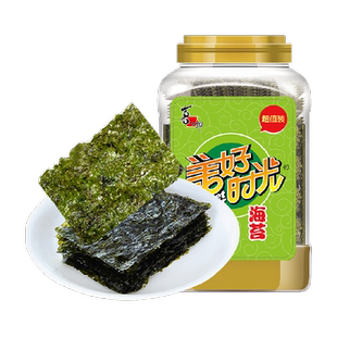 喜之郎美好时光原味海苔片75g*1桶即食紫菜寿司独立小包儿童零食