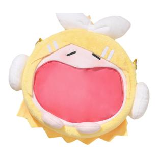 bilibiliGoods正品镜音双子痛包可爱体软乎乎毛绒大嘴小痛包