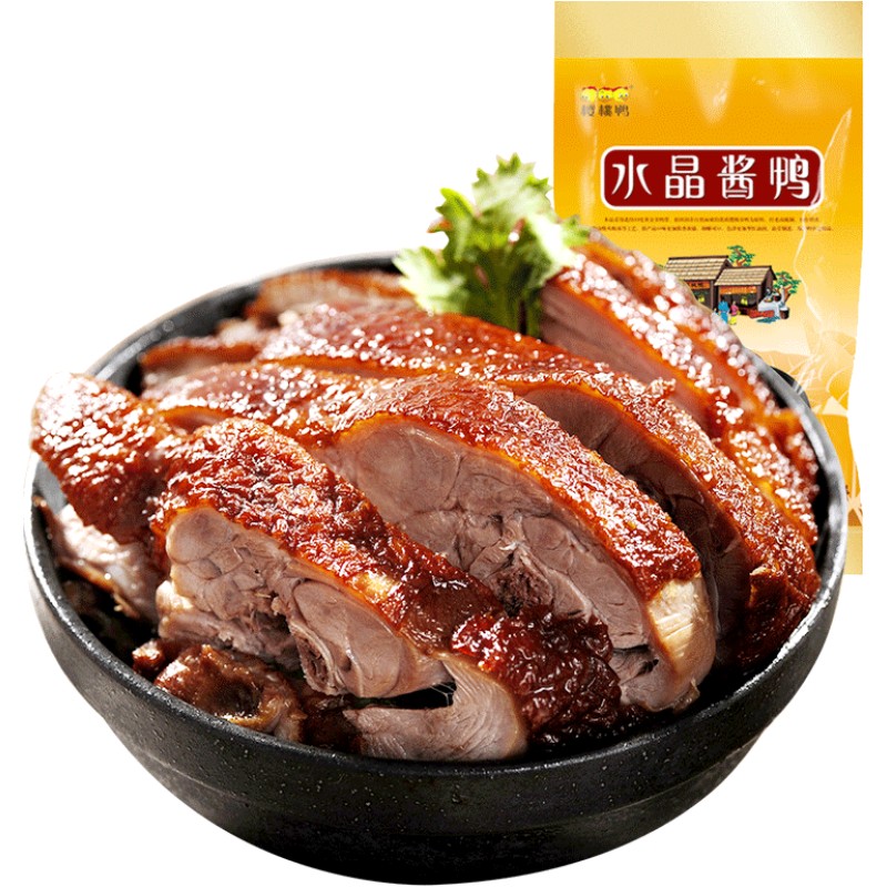 樱桃鸭酱鸭正宗南京特产酱板鸭子脆皮烤鸭整只即食卤味手撕熟零食