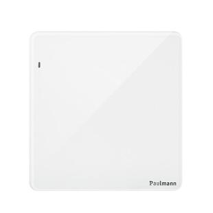 德国柏曼钢化玻璃开关插座面板 16A一开五孔86型明装家用配件