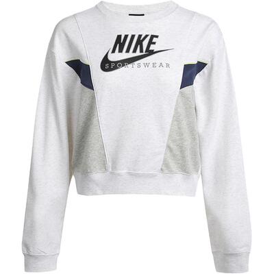 耐克女子撞色运动套头衫