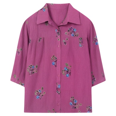 胖妈妈春夏装上衣特体加肥加大码奶奶200斤中老年人女装衬衫300斤