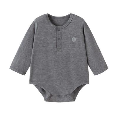 babylove婴儿包屁衣春秋打底宝宝三角哈衣轻薄打底爬服保暖睡衣