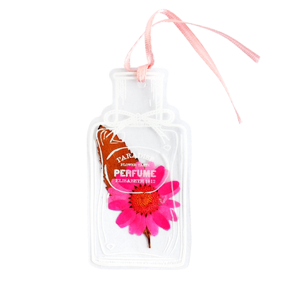 许愿瓶玻璃器皿透明干花书签