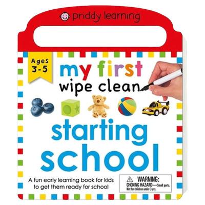 My First Wipe Clean: Starting School 擦擦书：开始去上学 纸板书