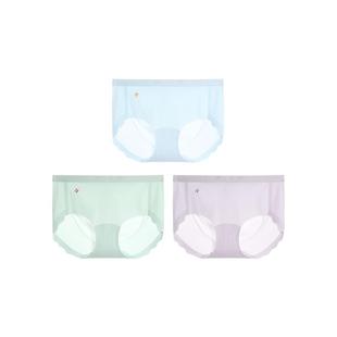 【特惠】ubras小凉风内裤女无痕包臀女士中腰舒适抗菌底裆三角裤