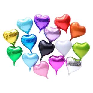 爱心铝膜气球定制logo广告印字18寸心形女神订制开业周年店庆场景