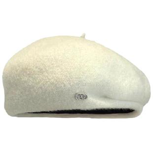 高品质贝雷帽女2025新款秋冬百搭新年红羊毛呢蓓蕾帽气质画家帽子