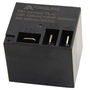 T91电热水器继电器12v30a大功率4脚5V小型 24V继电器220v电磁